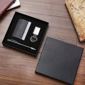 ชุดของขวัญพวงกุญแจพร้อมที่ใส่นามบัตรและปากกา ราคาสุดคุ้ม เหมาะสำหรับการประชุมทางธุรกิจ/มอบให้ลูกค้าเป็นของขวัญต้อนรับ - Product Image 1