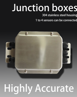 Junebreath JXH015 Boîte de jonction de haute précision en acier inoxydable IP65 1-4 capteurs Réglage de la différence d'angle Instrument industriel