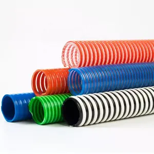 Flexibele Ontlading Leiding Pvc Zuigslang 1 2 3 4 5 6 7 8 Inch Plastic Golfplaten Slang 150Mm diameter Flexibele Plastic Pijp