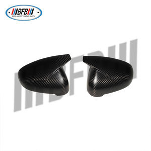 Coques de rétroviseurs latéraux en fibre de carbone véritable pour Audi A4 S4 A5 S5 style ABT, à coller sur les rétroviseurs, 2009-2011 - Product Image 3