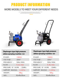 Fabricant de pulvérisateur sans air à diaphragme sans brosse Fabricant de pulvérisateur de <span class=keywords><strong>peinture</strong></span> sans air Fabricant de pulvérisateur électrique Pistolet de <span class=keywords><strong>peinture</strong></span> sans air pour toit - Product Image 6