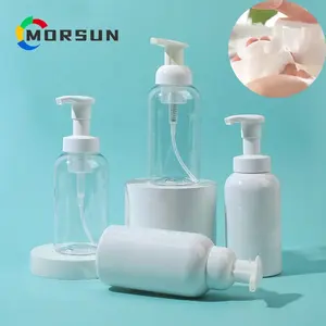 MorSun 250ML 원형 플라스틱 폼 액체 손 비누 용기 주방 및 욕실 8.5OZ