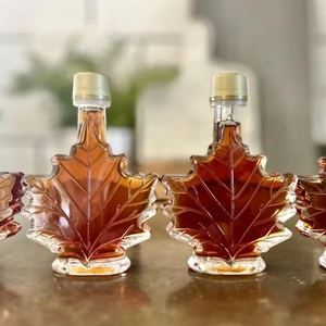 Vente en gros de flacons en verre pour sirop en forme de <span class=keywords><strong>feuille</strong></span> <span class=keywords><strong>d</strong></span>'érable de 50 ml <span class=keywords><strong>avec</strong></span> bouchon à vis, flacon en verre pour liqueur en forme de feuilles <span class=keywords><strong>d</strong></span>'érable de 100 ml <span class=keywords><strong>avec</strong></span> couvercle - Product Image 4