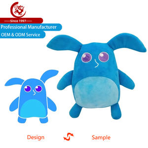 定制毛绒卡通动物玩偶 刺绣超柔软毛绒 PP 棉 定制设计 工厂价卡通吉祥物 - Product Image 1