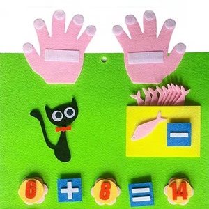 Feutre enseignement jouets crayon végétal calcul tableau d'illumination pour enfants cadeau pour enfants activité maternelle - Product Image 6