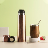 Ensemble complet de gyerba en acier inoxydable, Thermos moderne Mate gourde avec deux bombilles
