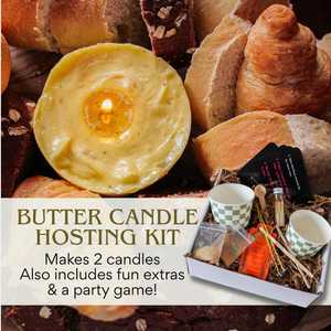 Kit DIY de bougies comestibles au beurre - Cadeau idéal pour l'accueil et l'amusement, incontournable pour les hôtes de fête avec <span class=keywords><strong>bougie</strong></span> à tremper le pain - Product Image 1