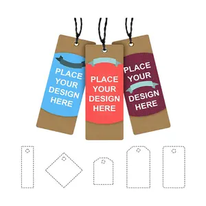 Custom Thick Paper Hang Tags with Personalized Your Logo and Text Price Tags Jewelry Hang Tags Labels for Small Business