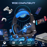 Hete Aanbieding Bedrade Gaming Headset Over-Ear RGB Verlichting Ruisreducerende Microfoon 3.5mm USB Surround Sound voor PC Desktop Laptop DJ Reizen