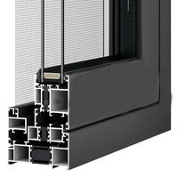 Puerta corrediza australiana, ventana de vidrio de doble acristalamiento, puerta de Patio exterior, balcón insonorizado, puertas corredizas de aluminio