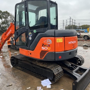 Excavatrice sur chenilles Hitachi ZX50U d'occasion, efficace, avec moteur, boîte de vitesses et PLC – Composants d'origine Japon, en promotion - Product Image 1