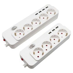 USB-C 포트 포함 3구 USB 1.5M 전선 멀티탭 확장 소켓 멀티 전원 스트립 플러그 보드 - Product Image 3