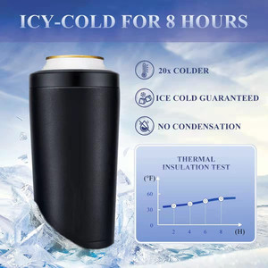 Giá Đỡ Chai Bia Đa Năng 4 Trong 1 Cách Nhiệt Cách Nhiệt 12Oz Bằng Thép Không Gỉ Mỏng Và Tiêu Chuẩn Có Thể Làm Mát Cốc Vại - Product Image 4