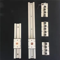 Guía Lineal de Rodillos de Doble Eje SGR15, Rodamiento de Alta Precisión de Aluminio, Ancho 47mm, Bloques SGR20N-3/4/5, Automatización CNC ZCF/Hiwin
