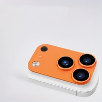 Protection de film de lentille de téléphone portable en métal noir Orange tout compris pour protecteur de caméra Iphone 17 Air 17 Pro Max