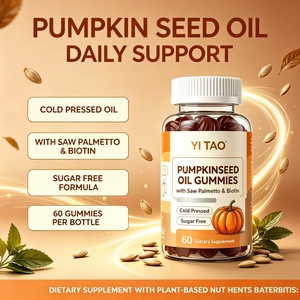 Gomitas de Aceite de Semilla de Calabaza de Marca Privada/OEM/ODM con Saw Palmetto y Biotina, Suplemento Dietético para el Apoyo de la Próstata, MOQ Bajo de 50 Piezas - Product Image 3