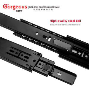 Rieles telescópicos de <span class=keywords><strong>cierre</strong></span> <span class=keywords><strong>suave</strong></span> de gran venta de 350 mm, 400 mm, 450 mm para muebles de cocina, comedor, dormitorio y gimnasio - Product Image 3