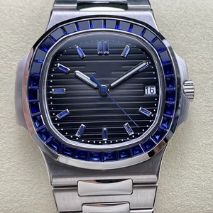 Reloj Mecánico Impermeable de Súper Calidad, 40 mm, 3K, Movimiento ETA 324 de Fábrica, 5711, Chapado en Platino de 18k, con Diamantes de Zafiro - Product Image 1