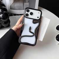 Neue galvani sierte 3D-Handyhülle mit hohlem Schlangen element für iPhone 17 16 15 14 13 Pro Max Stoß fester Allround-Schutz
