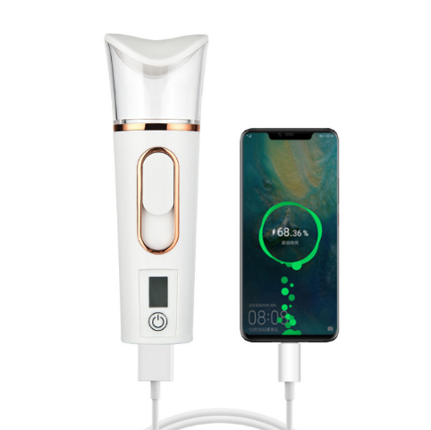 35 мл USB Перезаряжаемый тестер кожи нано туман удобный спрей внешний аккумулятор пополнение воды инструмент для отпаривания лица