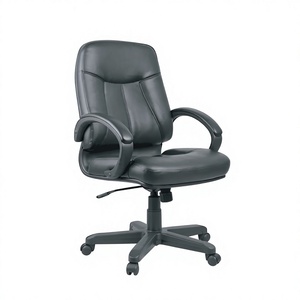 Modern KINSHA TG-02 Executive Office <b>Chair</b> Adjustable Height Mediumback Leather Swivel Cushion Armpad-Commercial Use Bulk Buy - Product Image 2