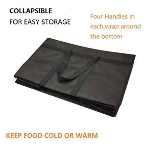 High Quality <b>Food</b> Delivery Reusable Eco Friendly Insulated Lunch <b>Cooler</b> Bag Letter Customizable Non-woven Material Large - Product Image 5