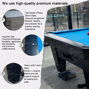 Professional 8ft 9ft Billiard <b>Table</b> High Quality Solid <b>Oak</b> Wood & Slate Low Price for Sale Pool Sport M11 <b>Top</b> Quality <b>Oak</b> Wood S - Product Image 5