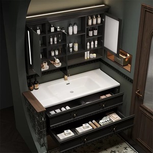 Tocador de <span class=keywords><strong>baño</strong></span> flotante de diseño de lujo de 30 pulgadas y <span class=keywords><strong>80</strong></span> <span class=keywords><strong>cm</strong></span> con fregadero - Product Image 5