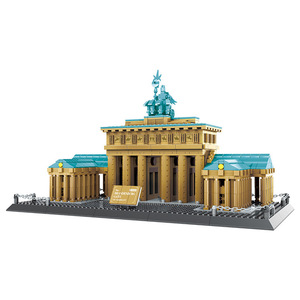 Wanger 6211 Alemania Berlín Puerta de Brandenburgo Edificio Emblemático Vista de <span class=keywords><strong>Calle</strong></span> Bloques de Construcción Ensamblables Juguetes Educativos para - Product Image 5
