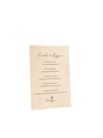 Kit d'invitation de mariage en papier coton de luxe avec impression typographique, logo personnalisé, marquage à chaud, ensemble complet, menu, cartes de réponse, carte de rappel de date