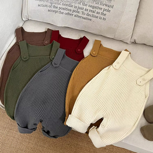 Mono de bebé con tirantes, mono de punto para primavera y otoño, <span class=keywords><strong>pantalones</strong></span> de una pieza - Product Image 1