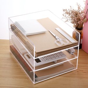 Giá Để Tạp Chí <span class=keywords><strong>Acrylic</strong></span> Trong Suốt Để Bàn Sắp Xếp Loại Chia Có Thể Kéo Ra Kệ Sách <span class=keywords><strong>Acrylic</strong></span> - Product Image 4