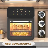 Four à Friture Sans Huile Multifonctionnel Durable avec Panneau Tactile Visible, Grande Capacité pour la Cuisson, la Grille et la Rôtisserie à Domicile