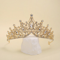 Serre-tête Princesse Haut de Gamme en Alliage et Cristal, Accessoire Cheveux Style Coréen, Cadeau d'Anniversaire pour Adolescentes, Idéal pour Fêtes et Cosplay