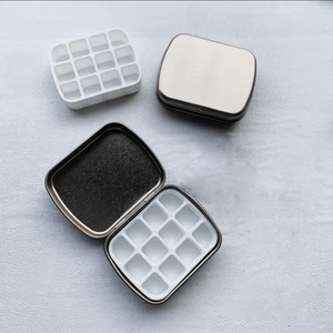 <span class=keywords><strong>Caja</strong></span> de Almacenamiento Portátil para Paleta de Acuarelas, para Artistas en Viaje, con Recipientes Recargables, Diseño Compacto a Prueba de Fugas - Product Image 5