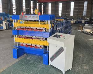 아연 도금 강철 자동 사다리꼴 거친 고립 Ibr 지붕 패널 만들기 기계 - Product Image 4