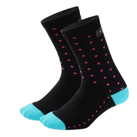 Chaussettes de cyclisme personnalisées en tricot pour cheville, idéales pour le sport, la course, le basketball, anti-transpiration, mi-mollet, pour équipes sportives et de course