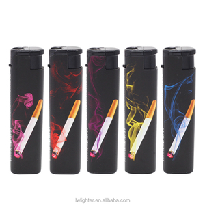 Factory 80mm Custom Print Black Electronic Portable <strong>Wind</strong> <strong>Proof</strong> <strong>Lighter</strong> Anti <strong>Wind</strong> <strong>Lighter</strong> - Product Image 2