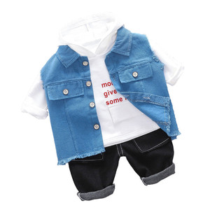 Venta al por mayor de chalecos para bebés con imágenes, vaqueros estilo biker y sudaderas largas de China - Product Image 1