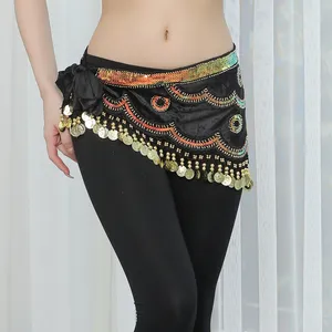 Belly Dance Syal Pinggul Sabuk Tribal Rantai Pinggang Halloween Gypsy Bungkus Rok Kostum