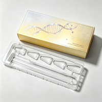 Boîte d'emballage pour kit de stylos à séchage rapide et résistants à la chaleur, à faible MOQ, avec plateau en PVC pour stylo injecteur jetable (1 stylo, 4 aiguilles)