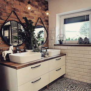 Ensemble de meubles de salle de bain contemporains avec double vasque, design moderne et luxueux - Product Image 4