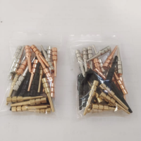Cribbage-Pegs für 1/8'' Schlauch, solide Drei-Schlitz-Zählspieße, traditionelles Brettspiel-Zubehör, Stahl-Partyzubehör, 4 Farben, Großpackung