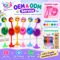 Stylo Gel en Silicone en Forme d'Autruche Mignon KAIX, Nouveauté, 4 Couleurs, Idéal pour Étudiants, Cadeau