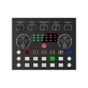 USB Live External V8 Plus Sound Card Mixer Board v8s Audio Mixing Console Amplifier