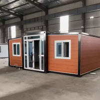 Vente en gros de maison conteneur pliable de 2 à 3 pièces design industriel extensible à double aile pour les entrepôts en Chine