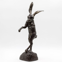 Sculpture de buste d'animal en bronze personnalisée par un artiste, sculpture de cerf en bronze très détaillée pour trophée de tournoi