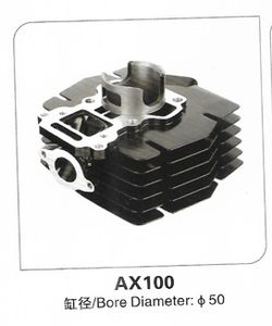 Nouveau bloc-cylindres AX100 en alliage d'aluminium et fonte de bore, diamètre du trou de 50 mm - Product Image 2