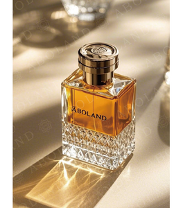 Polished Crystal Clear Glass Perfume <b>Bottle</b> with <b>Plastic</b> Cap for Cosmetic Packaging - Product Image 5