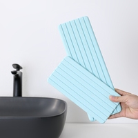 Tapis de séchage rapide en diatomite, absorbant l'eau, pour bar à boissons, sous-verre, organisateur de lavabo, tapis pour savon à vaisselle